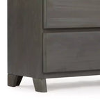 Cassettiera a 6 cassetti in legno massello stile rustico