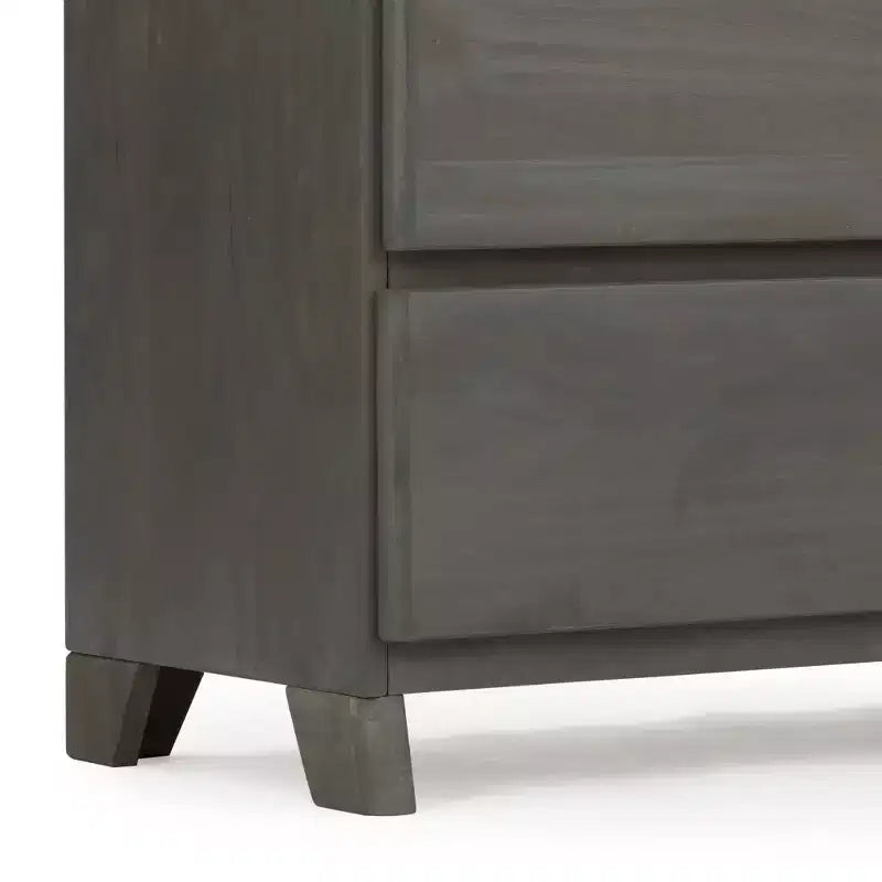 Cassettiera a 6 cassetti in legno massello stile rustico