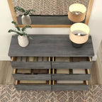 Cassettiera a 6 cassetti in legno massello stile rustico