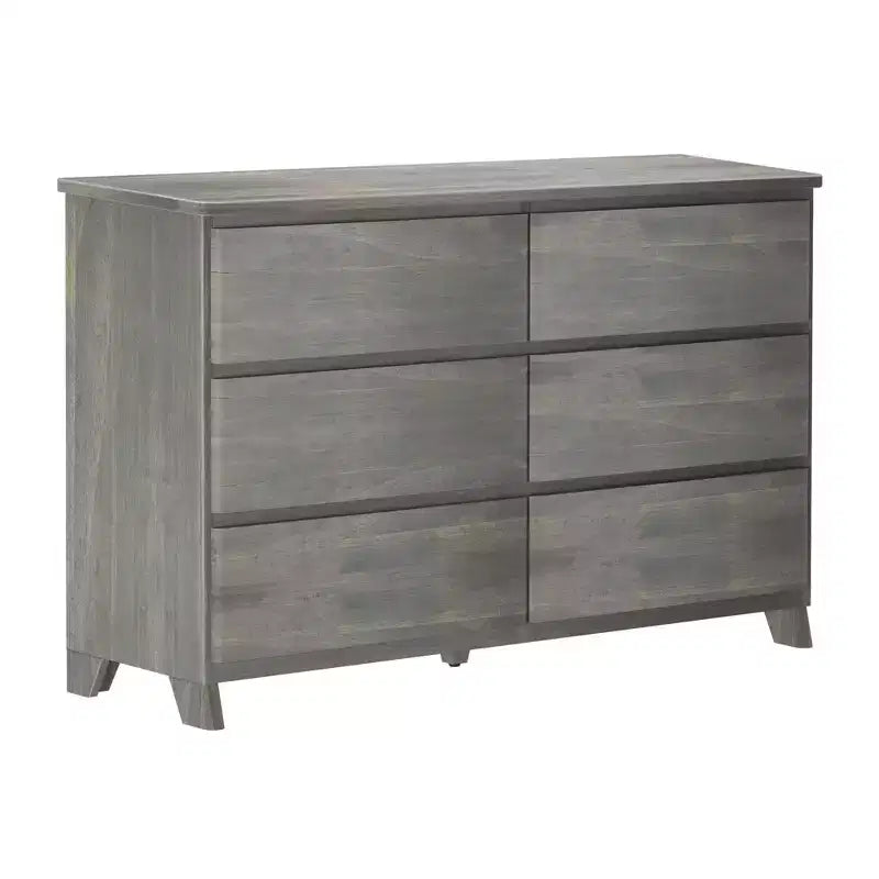 Cassettiera a 6 cassetti in legno massello stile rustico