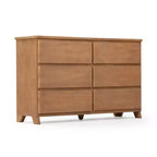 Cassettiera a 6 cassetti in legno massello stile rustico