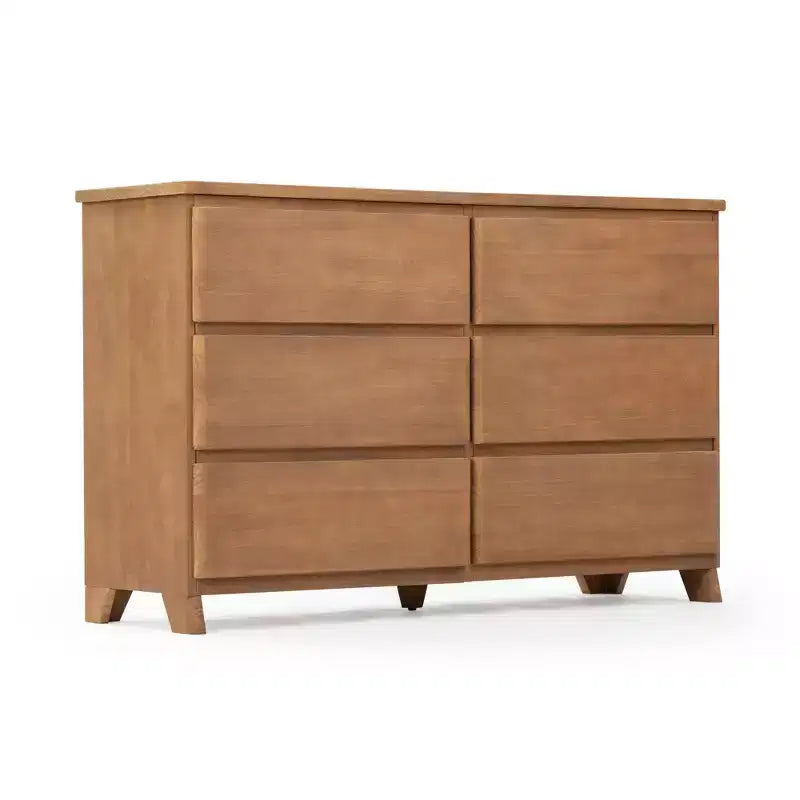 Cassettiera a 6 cassetti in legno massello stile rustico