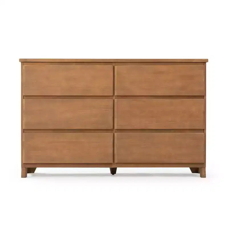 Cassettiera a 6 cassetti in legno massello stile rustico