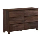 Cassettiera a 6 cassetti in legno massello stile rustico