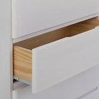 Cassettiera a 6 cassetti in legno massello stile rustico
