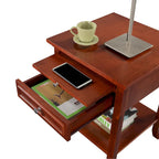 Convenience Concepts American Heritage Logan Tavolino Finale con 1 Cassetto e Ripiano Estraibile