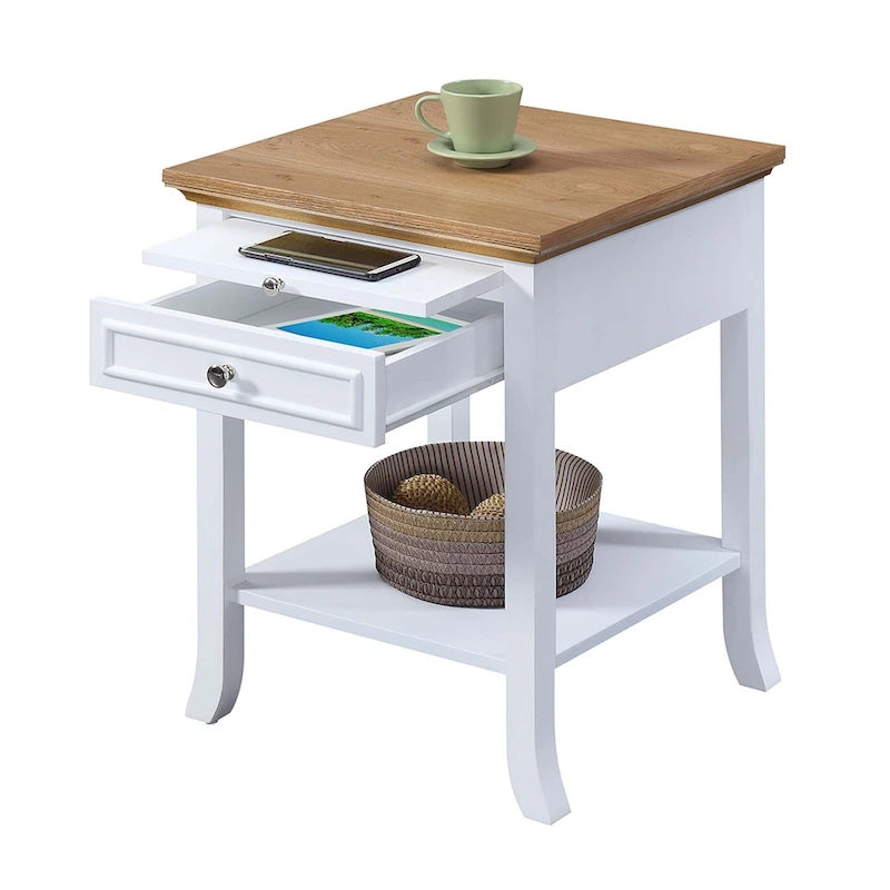 Convenience Concepts American Heritage Logan Tavolino Finale con 1 Cassetto e Ripiano Estraibile