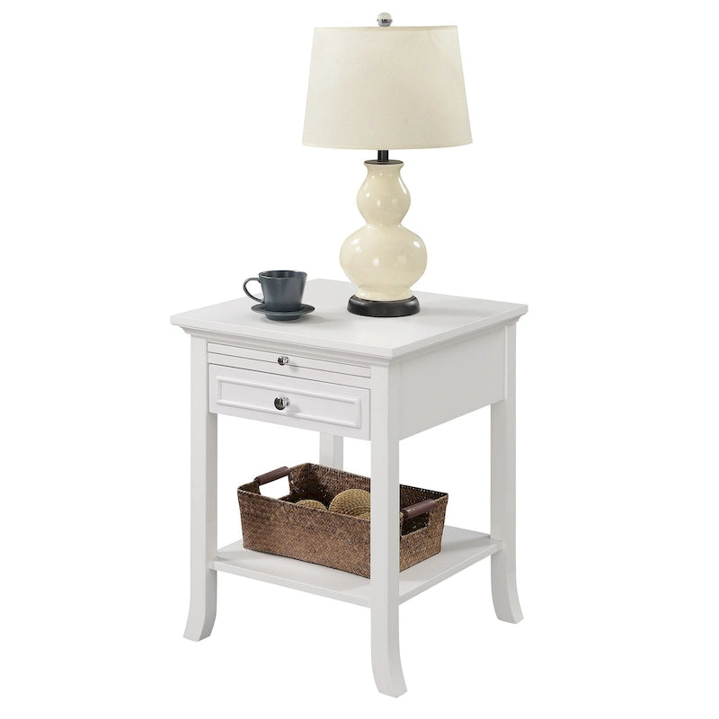 Convenience Concepts American Heritage Logan Tavolino Finale con 1 Cassetto e Ripiano Estraibile
