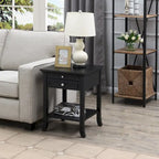 Convenience Concepts American Heritage Logan Tavolino Finale con 1 Cassetto e Ripiano Estraibile
