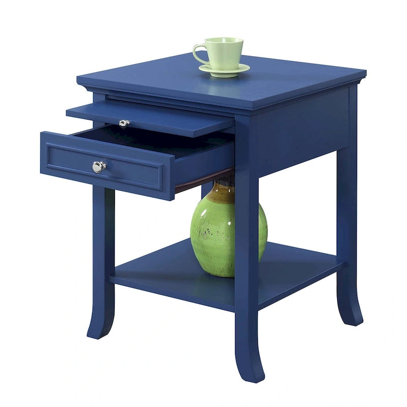 Convenience Concepts American Heritage Logan Tavolino Finale con 1 Cassetto e Ripiano Estraibile
