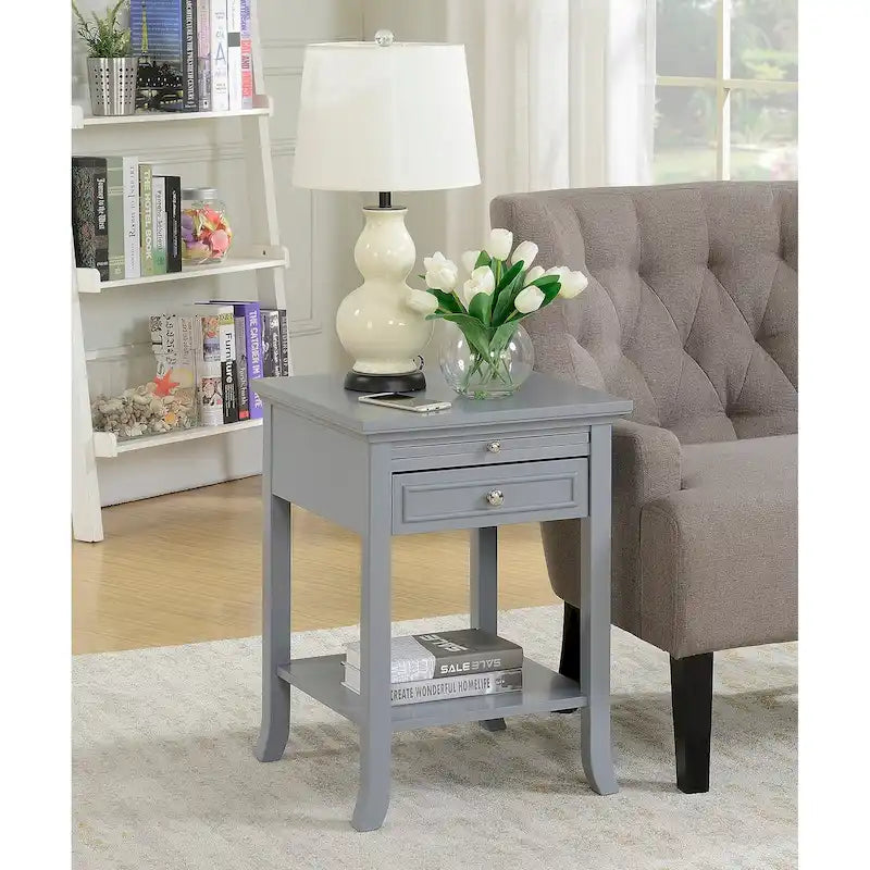 Convenience Concepts American Heritage Logan Tavolino Finale con 1 Cassetto e Ripiano Estraibile