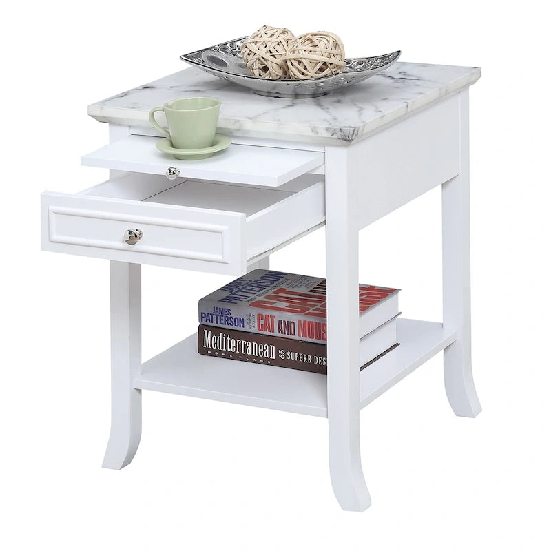 Convenience Concepts American Heritage Logan Tavolino Finale con 1 Cassetto e Ripiano Estraibile