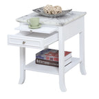Convenience Concepts American Heritage Logan Tavolino Finale con 1 Cassetto e Ripiano Estraibile