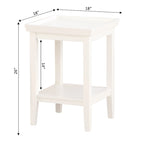 Convenience Concepts Ledgewood End Table with Shelf