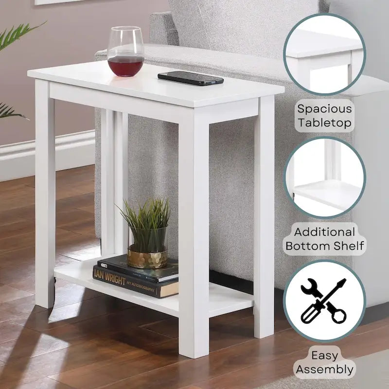 Table d'appoint avec étagère Baja Designs2Go par Convenience Concepts