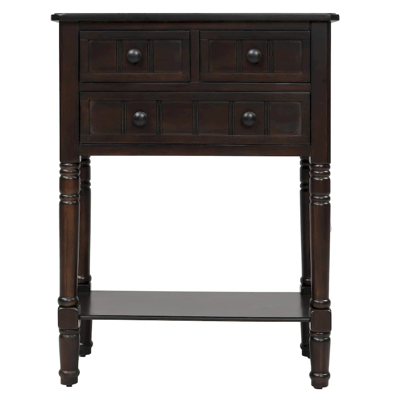 Consolle con 3 cassetti e ripiano inferiore Copper Grove Colby