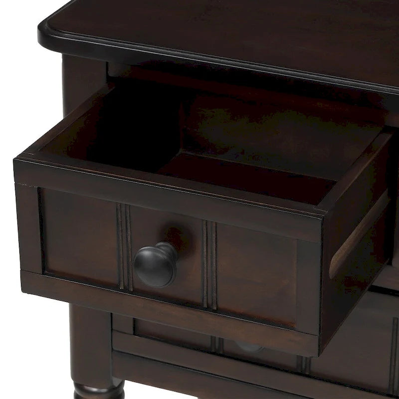 Consolle con 3 cassetti e ripiano inferiore Copper Grove Colby