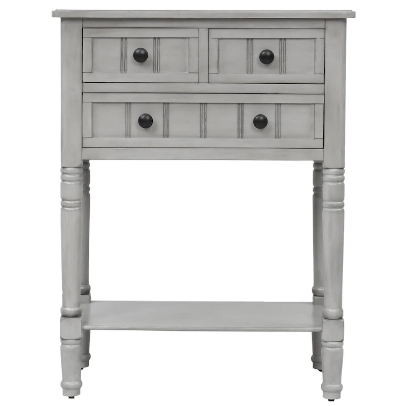 Consolle con 3 cassetti e ripiano inferiore Copper Grove Colby