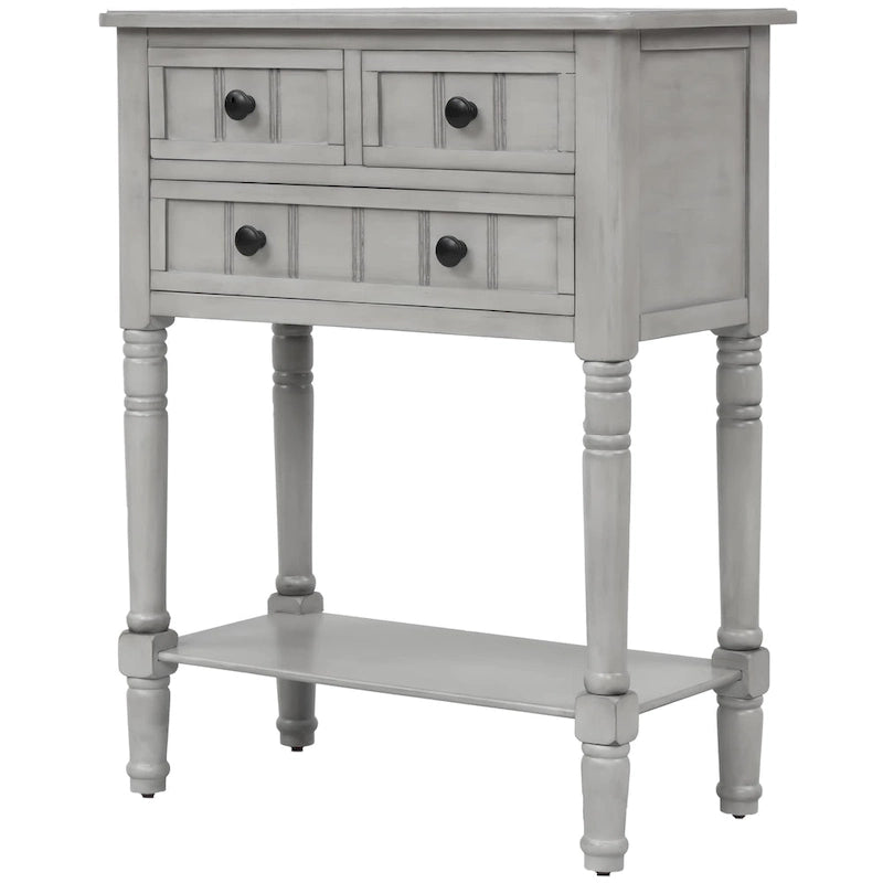Consolle con 3 cassetti e ripiano inferiore Copper Grove Colby