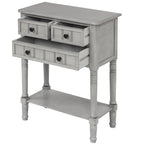 Consolle con 3 cassetti e ripiano inferiore Copper Grove Colby