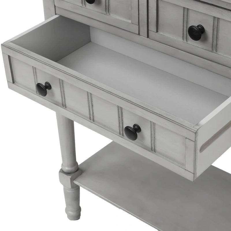 Consolle con 3 cassetti e ripiano inferiore Copper Grove Colby