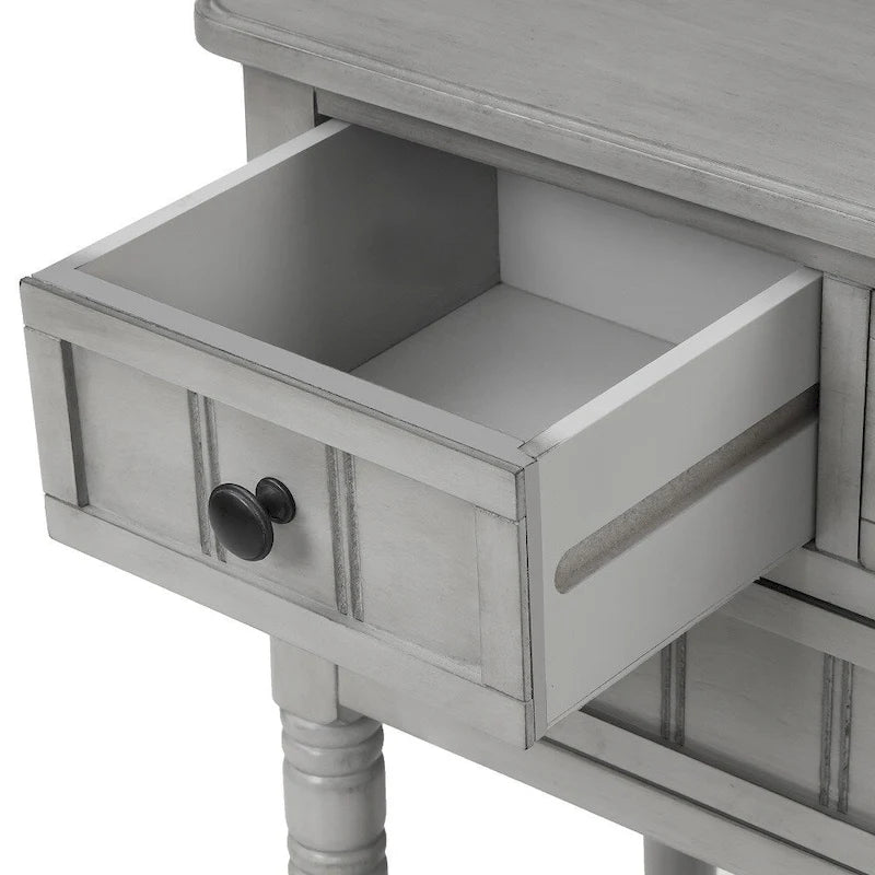 Consolle con 3 cassetti e ripiano inferiore Copper Grove Colby
