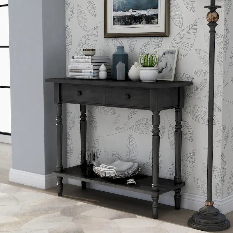 Jeln Traditional 38-inch Wood 1-Shelf Console Table by Furniture of America