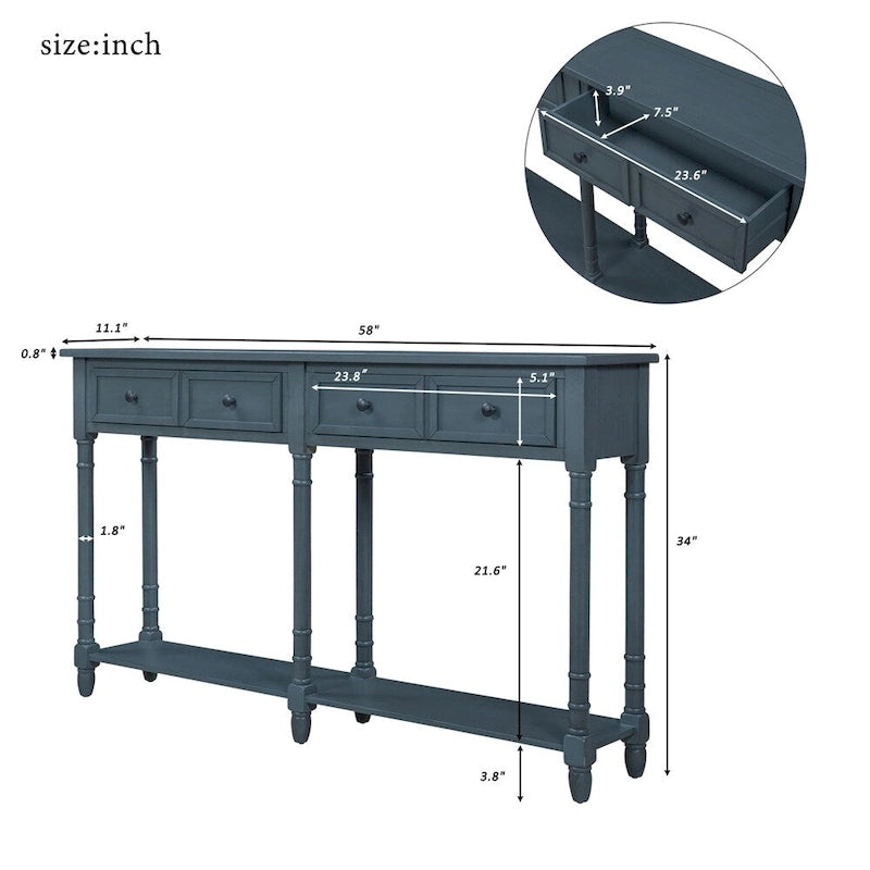Console Table Sofa Table Easy Assembly
