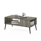 Tavolino da caffè Furinno Claude in stile Mid-Century con gambe in legno