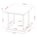 Tavolino Marcin Transitional da 24 pollici a 1 ripiano di Furniture of America
