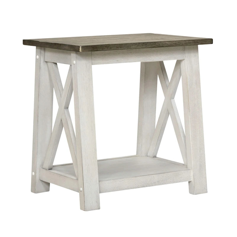 Table d'appoint Laurel Bluff Blanc antique