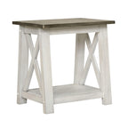 Table d'appoint Laurel Bluff Blanc antique