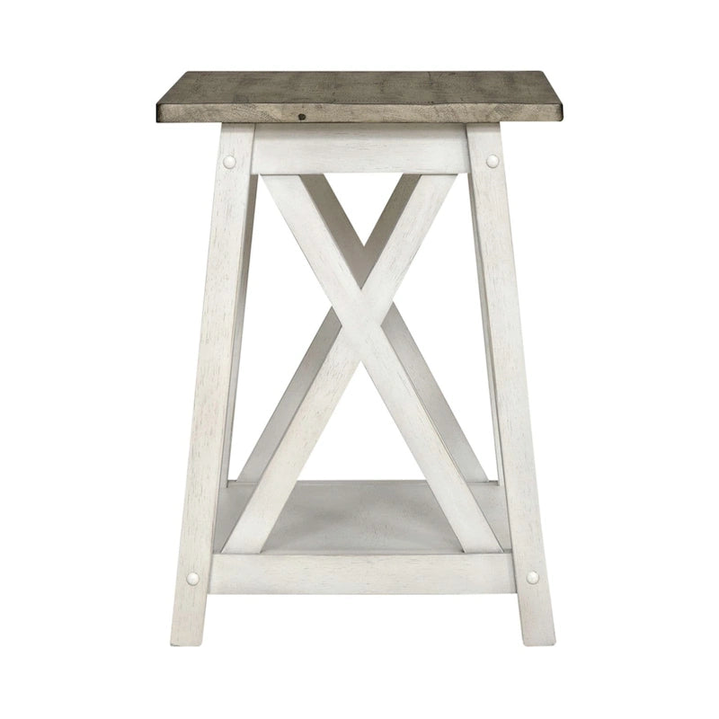Table d'appoint Laurel Bluff Blanc antique