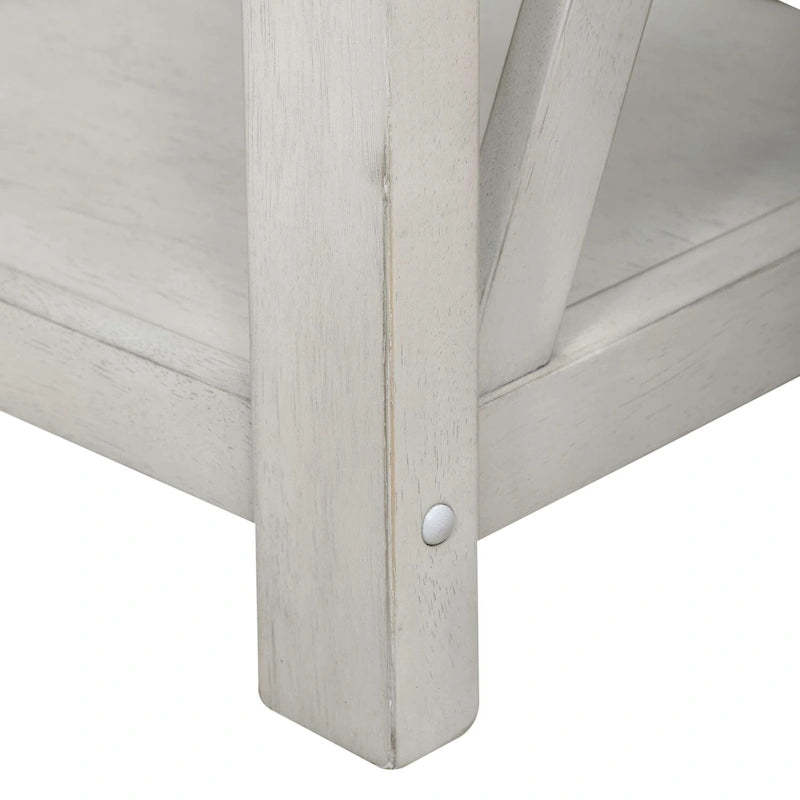 Table d'appoint Laurel Bluff Blanc antique