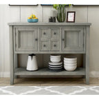 Table console bahut moderne avec étagère inférieure