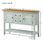 Table console bahut moderne avec étagère inférieure