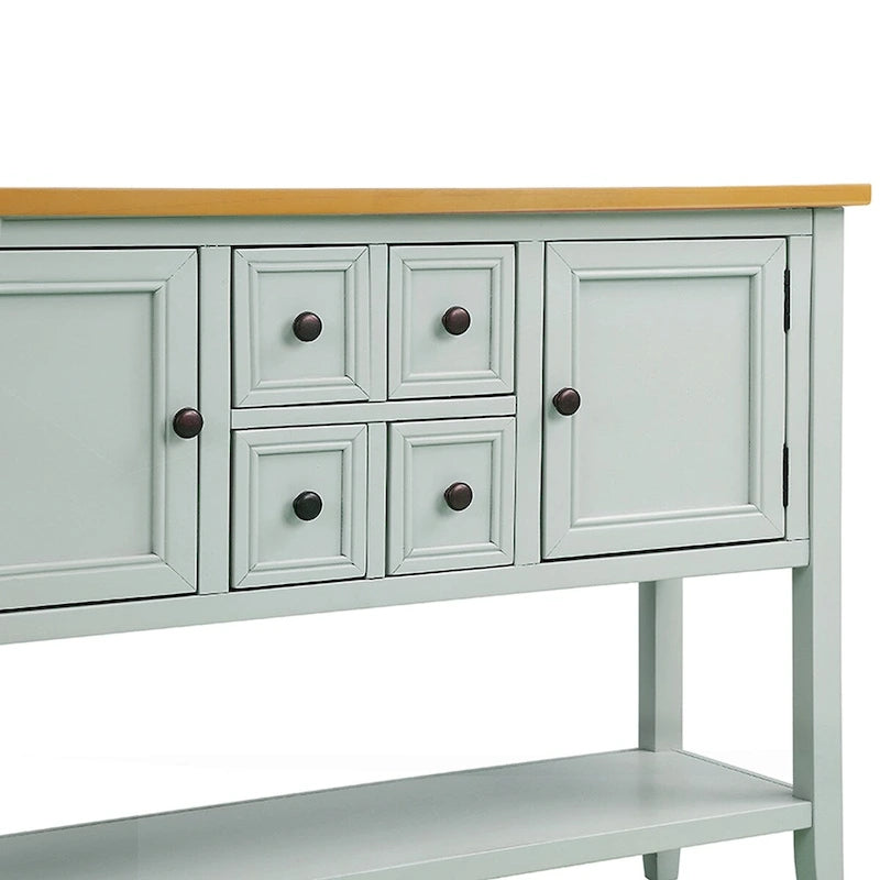 Table console bahut moderne avec étagère inférieure
