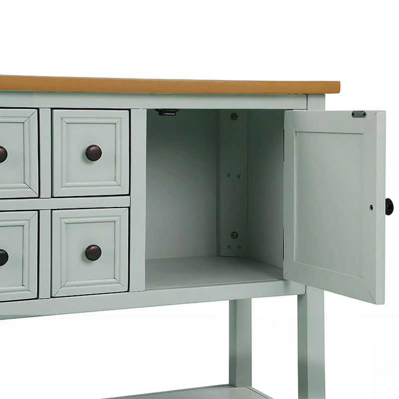 Table console bahut moderne avec étagère inférieure