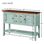 Table console bahut moderne avec étagère inférieure