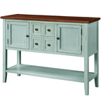 Table console bahut moderne avec étagère inférieure