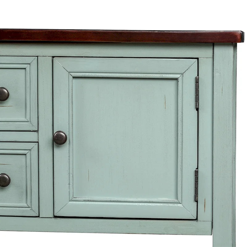 Table console bahut moderne avec étagère inférieure