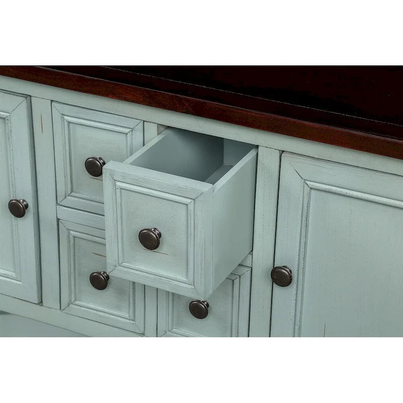 Table console bahut moderne avec étagère inférieure