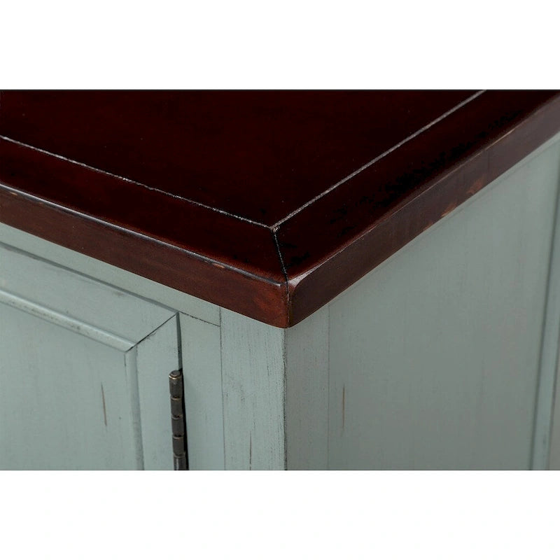 Table console bahut moderne avec étagère inférieure