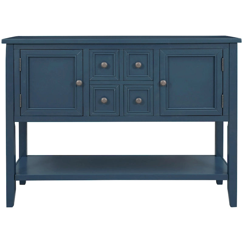 Table console bahut moderne avec étagère inférieure