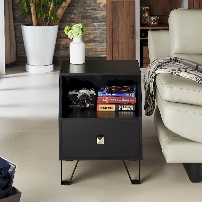 Tavolino con 1 ripiano Kara Contemporary da 16 pollici di Furniture of America