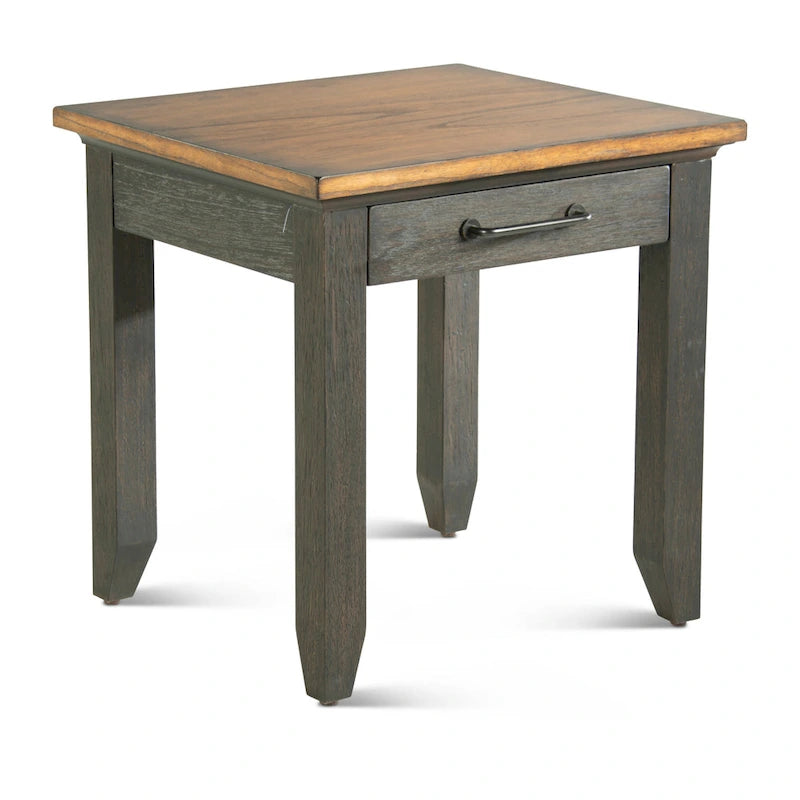 Tavolino con un cassetto in legno bicolore Steve Silver