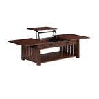 Tavolino da caffè con ripiano sollevabile in legno DH BASIC Mission da 46 pollici
