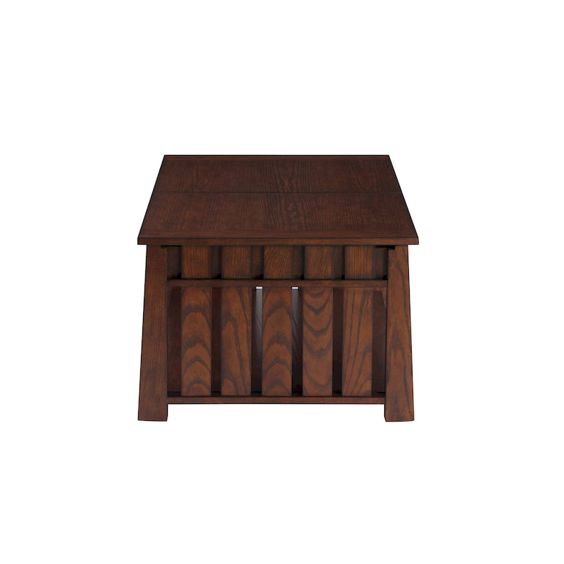 Tavolino da caffè con ripiano sollevabile in legno DH BASIC Mission da 46 pollici