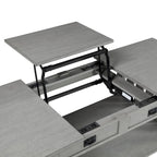 Tavolino da caffè con ripiano sollevabile in legno DH BASIC Mission da 46 pollici