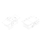 Tavolino da caffè con ripiano sollevabile in legno DH BASIC Mission da 46 pollici